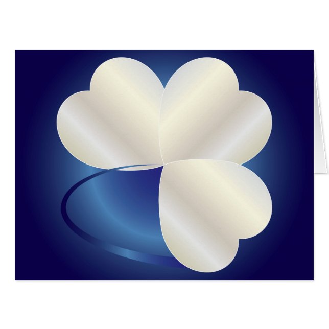 Cartão Anel de três corações (Frente horizontal)