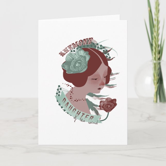 Cartão Anemone Greeting Card (Frente)