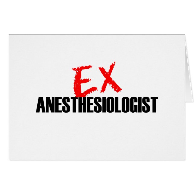 CARTÃO ANESTHESIOLOGIST EX (Frente Horizontal)