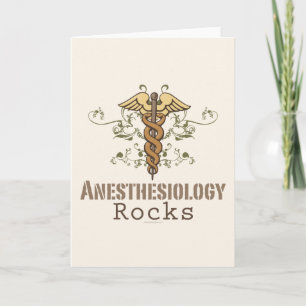 Cartão Anesthesiology Rocks Greeting Card