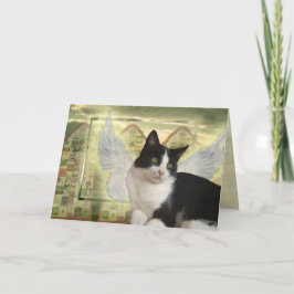 Cartão Angel Cat | Com a mais profunda simpatia