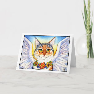 Cartão Angel Cat condolence card