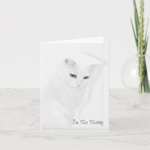 Cartão Angel Cat Sympathy Card