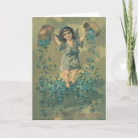 Angel Cherub Basket Esqueça-Me-Não
