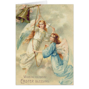 Cartão Angel Cherub Heaven Ringing Bell