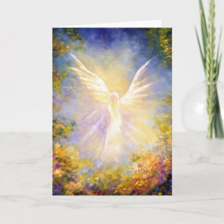 Cartão Angel Descending Fine Art Greeting Card