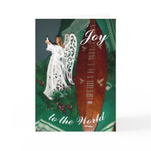 Angel e Mountain Dulcimer Saudação de Natal