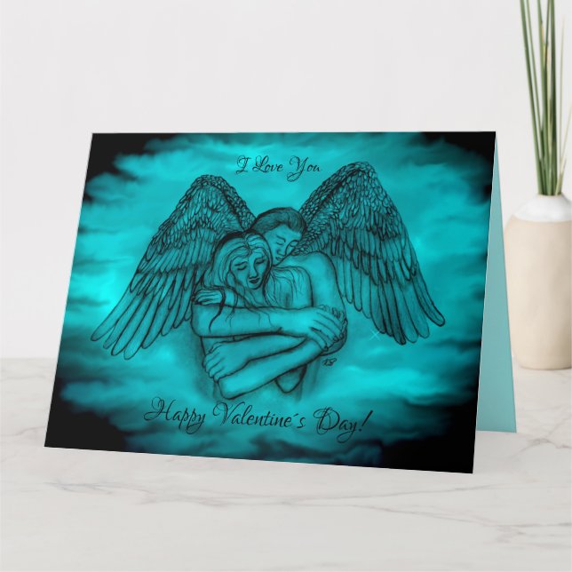 Cartão Angel Eros in Love, eu te amo, dia do Namorados (Frente)