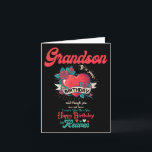 Cartão Angel Grandson Feliz Aniversário No Céu Memorial D<br><div class="desc">Angel Grandson Feliz Aniversário No Céu Memorial Day Love</div>