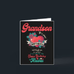 Cartão Angel Grandson Feliz Aniversário No Céu Memorial D<br><div class="desc">Angel Grandson Feliz Aniversário No Céu Memorial Day Love</div>