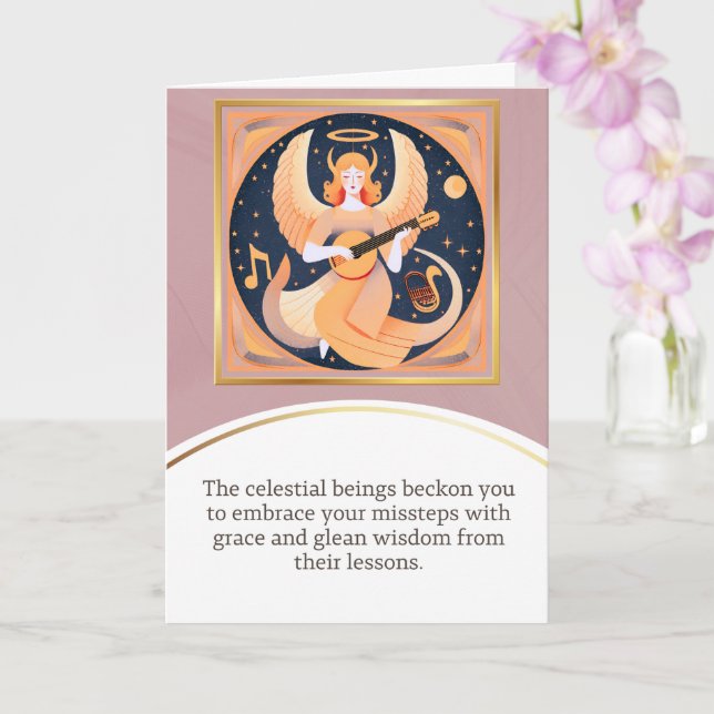 Cartão angel message egypt  happy birthday (Orquídea)