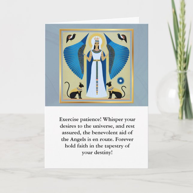 Cartão angel message egypt  happy birthday (Frente)