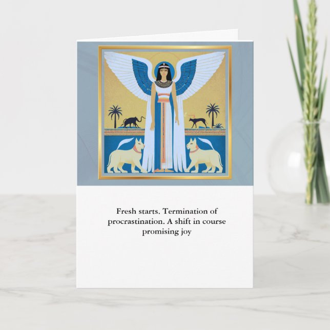 Cartão angel message egypt  happy birthday (Frente)