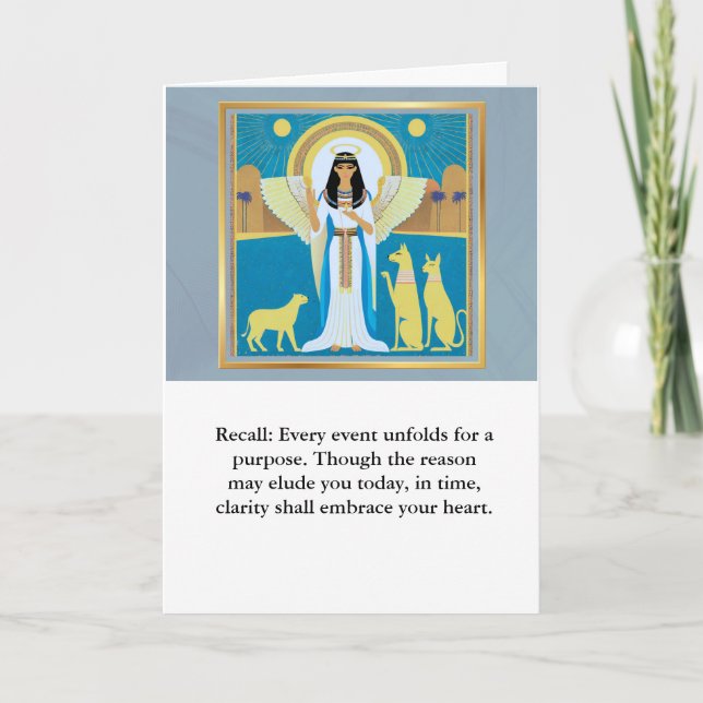 Cartão angel message egypt  happy birthday (Frente)