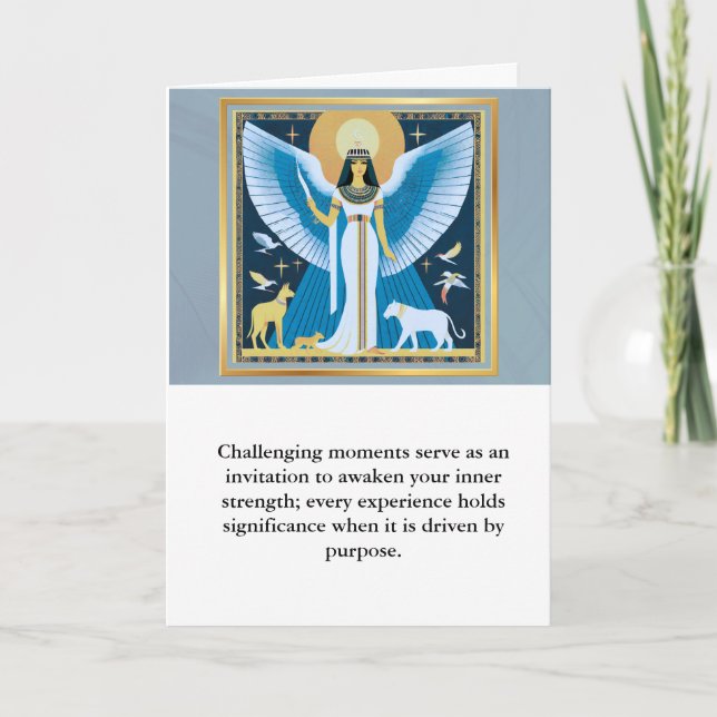 Cartão angel message egypt  happy birthday (Frente)