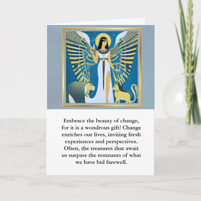 Cartão angel message egypt  happy birthday (Frente)