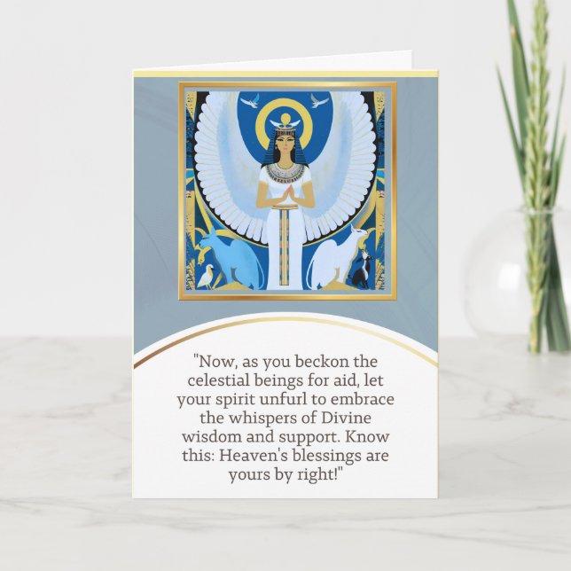 Cartão angel message egypt  happy birthday (Frente)