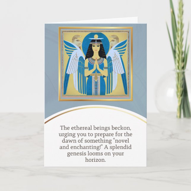 Cartão angel message egypt  happy birthday (Frente)