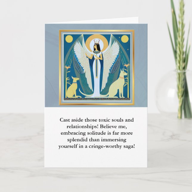 Cartão angel message egypt  happy birthday (Frente)