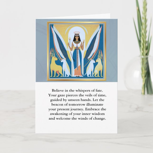 Cartão angel message egypt  happy birthday (Frente)