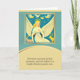 Cartão angel message happy birthday