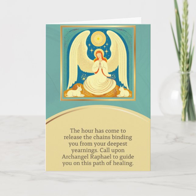 Cartão angel message happy birthday (Frente)