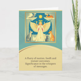Cartão angel message happy birthday