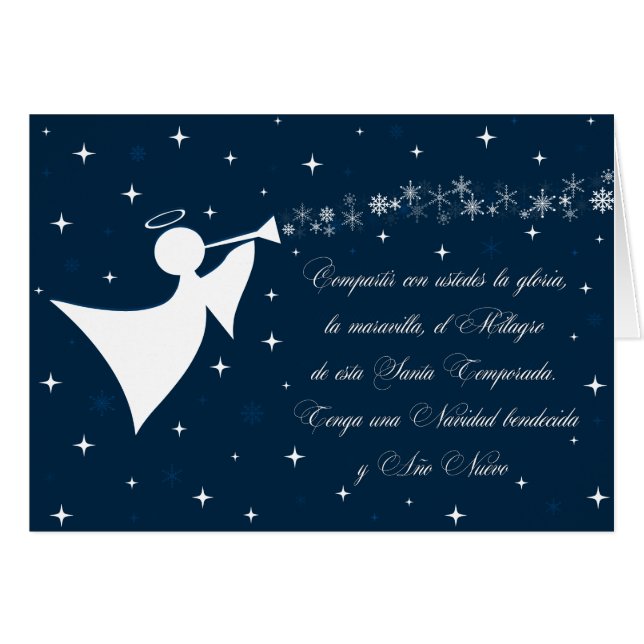 Cartão Angel Navidad (Frente Horizontal)