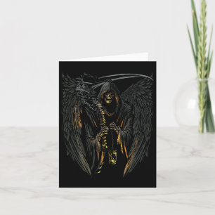 Cartão Angel Of Death Grim Reaper Assusty Halloween Occul