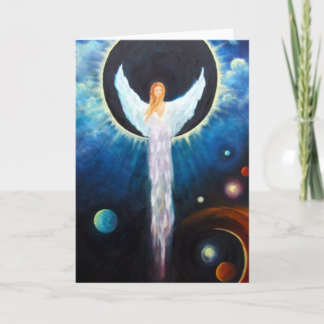 Cartão "Angel Of The Eclipse" Fine Art Greeting Card (Frente)