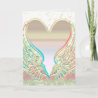 Cartão Angel Wings and Heart Graphic Arts