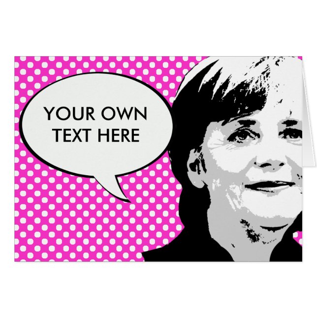 Cartão Angela Merkel (Frente Horizontal)