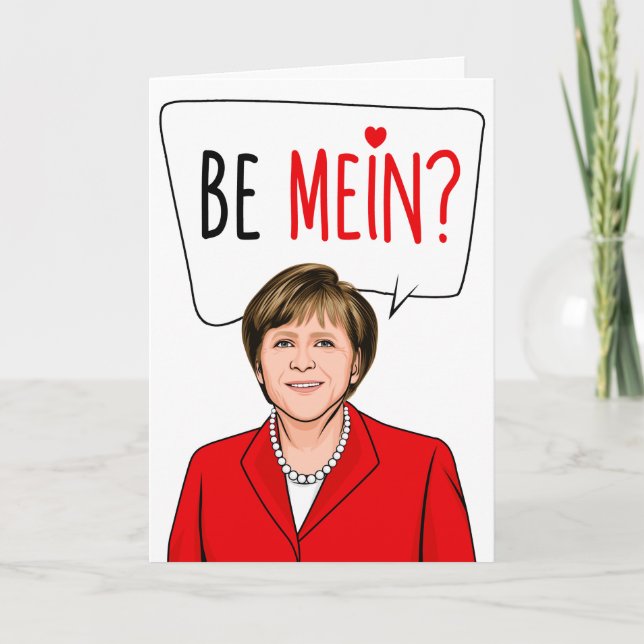 Cartão ANGELA MERKEL: Be Mein (Frente)