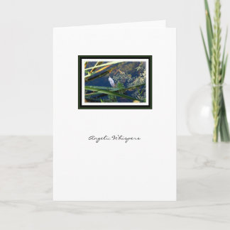 Cartão Angelic Whispers Angel Feather - Greeting Card