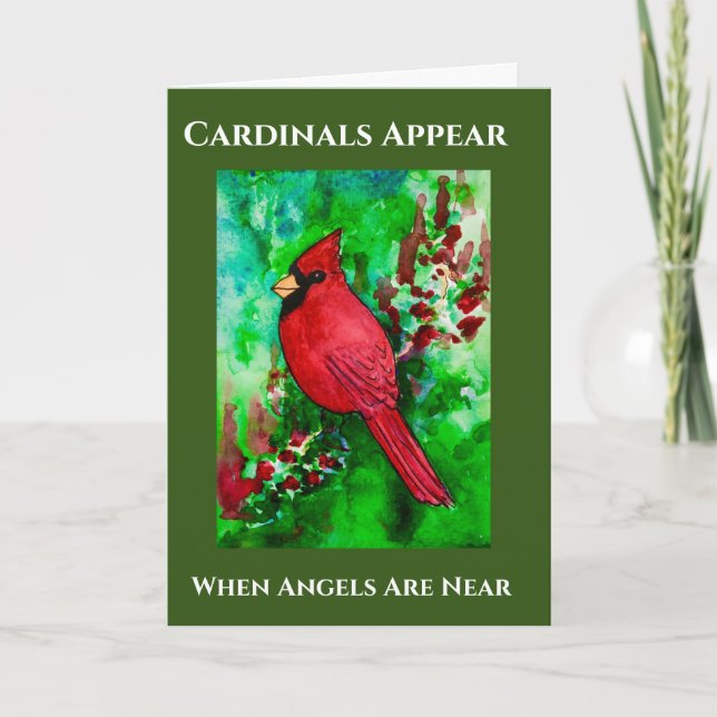 Cartão Angels Appear Cardinals Are Near Sympathy Loss (Frente)
