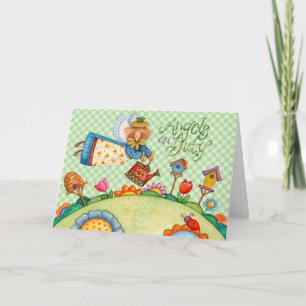 Cartão Angels on Duty - Greeting Card