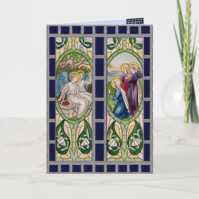 Cartão Ângels Saudando os 3 Marys no Túmulo (RT 01) (Frente)