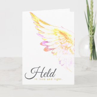 Cartão Angels With You - Yellow Wing – Held in Love Light