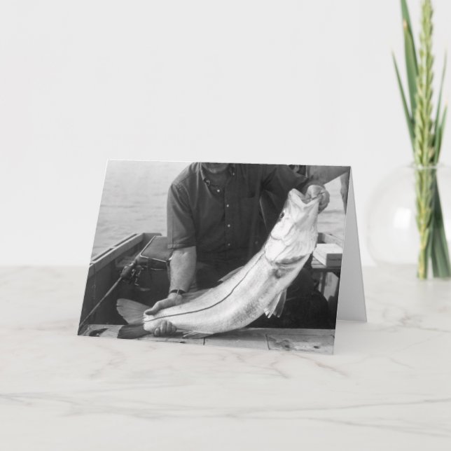 Cartão Angler with Snook, Marco Island, Florida, 1965 (Frente)