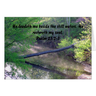 Cartão Angra no salmo enevoado 23 da manhã do primavera