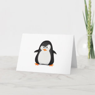 Cartão Angry Penguin