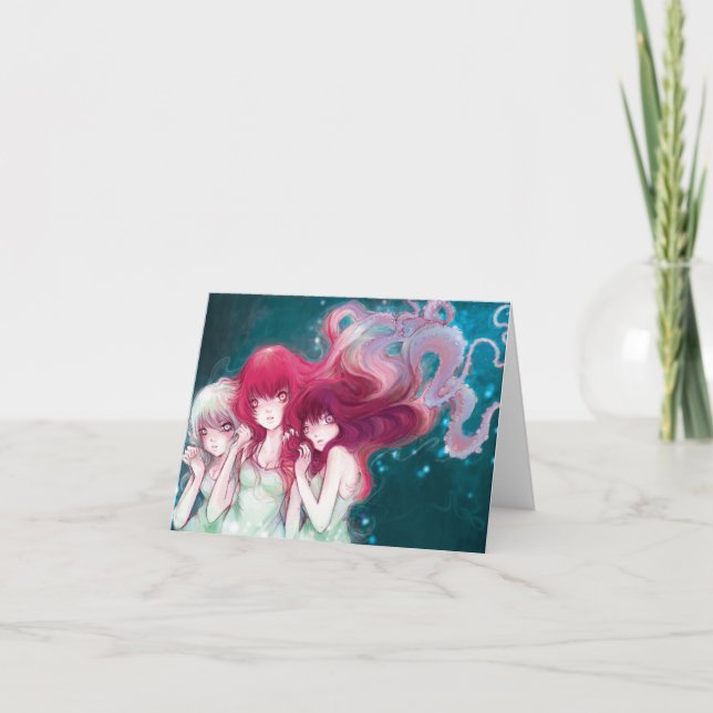 Cartão Angry Universe Note Card (Frente)