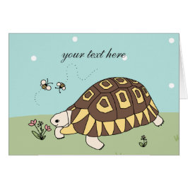 Cartão Angulate customizável da tartaruga