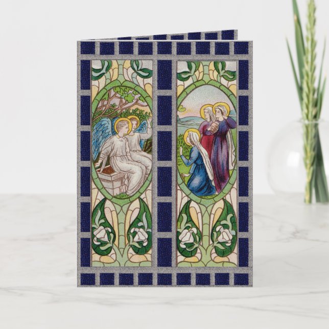 Cartão Ângulos e os 3 Marys nos Lírios Tomb; (RT 01) (Frente)