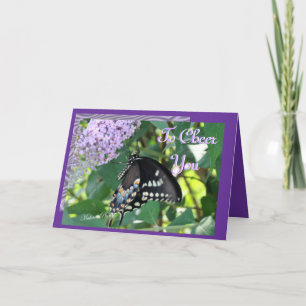 Cartão Animação Butterfly Cheer-personalizar