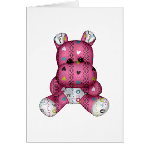 Cartão animação feliz hipopótamo