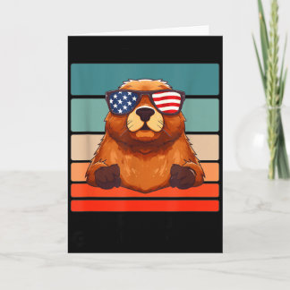 Cartão Animais Antigos Amantes Do Groundhog Fins De Seman