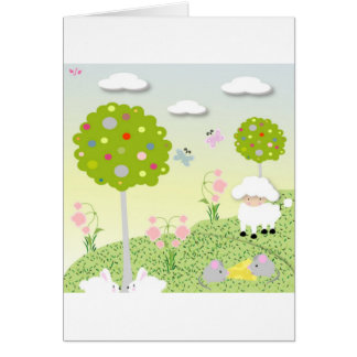 Cartão Animais da floresta