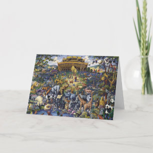 Cartão Animais de Arca Noahs