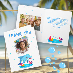 Cartão Animais do Mar de Golfinho Cachorro Nascimento Cri